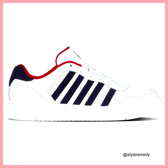 Leather Sneakers with Suede Overlays and EVA Cushioning
